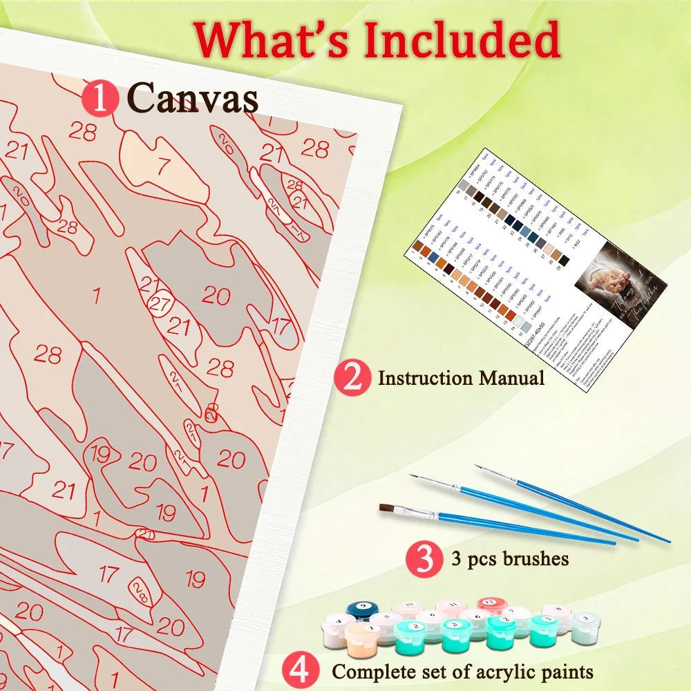 Diy Art Christ Paint By Numbers For Adult Hand of God Craft Kit HandPainted On Canvas Valentines Gift Home Decor