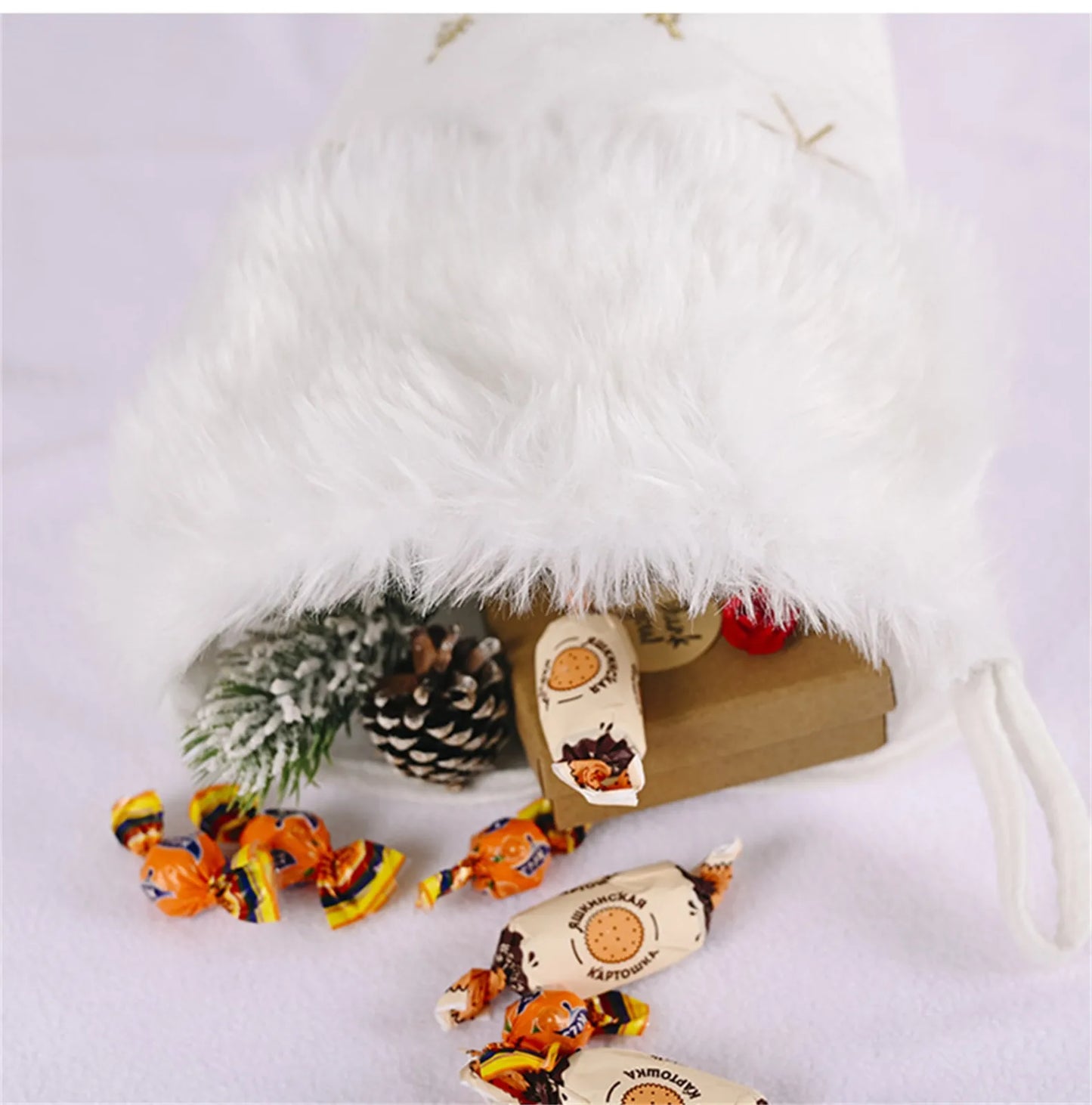 Christmas Stocking Multiple Styles Snowflake Tree Ornament Festive Holiday Christmas Home Decor Collectible Gift Hanging