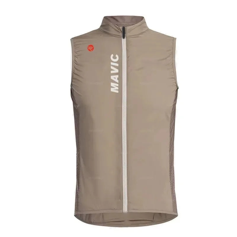 Rx MAVIC Team Summer Bicycle Vest Road Bike Windproof Sleeveless Cycling Vest Mountain Bike Lightweight Bike Sleeveless Gilet