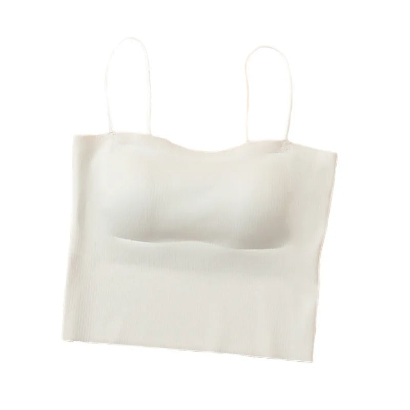 Women Tank Tops Cami's Spring Summer Inner Wear Vest Women Inside Short Satin Top Solid Cami's Undershirt Top 2026