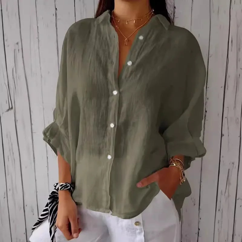 Summer Cotton Linen T Shirt Women Clothes Blouses Woman T-Shirts Loose Streetwear Shirt Casual Ladies Tops Tee