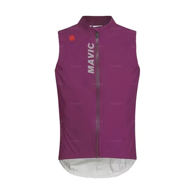 Rx MAVIC Team Summer Bicycle Vest Road Bike Windproof Sleeveless Cycling Vest Mountain Bike Lightweight Bike Sleeveless Gilet