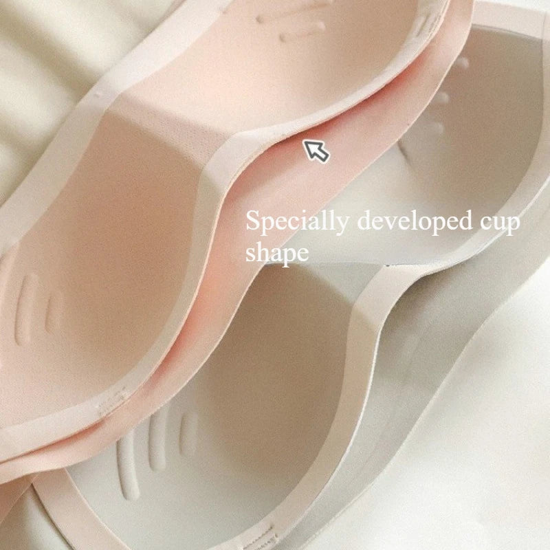 GLEC women's invisible strapless bra suspended, strapless, non slip, and seamless gathering new women's beauteful  body bra