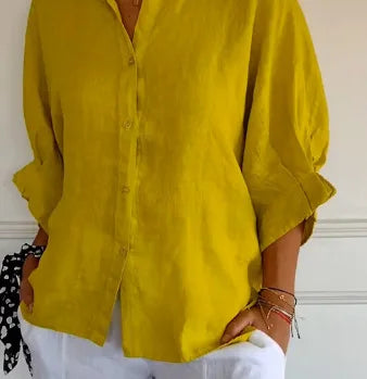 Summer Cotton Linen T Shirt Women Clothes Blouses Woman T-Shirts Loose Streetwear Shirt Casual Ladies Tops Tee