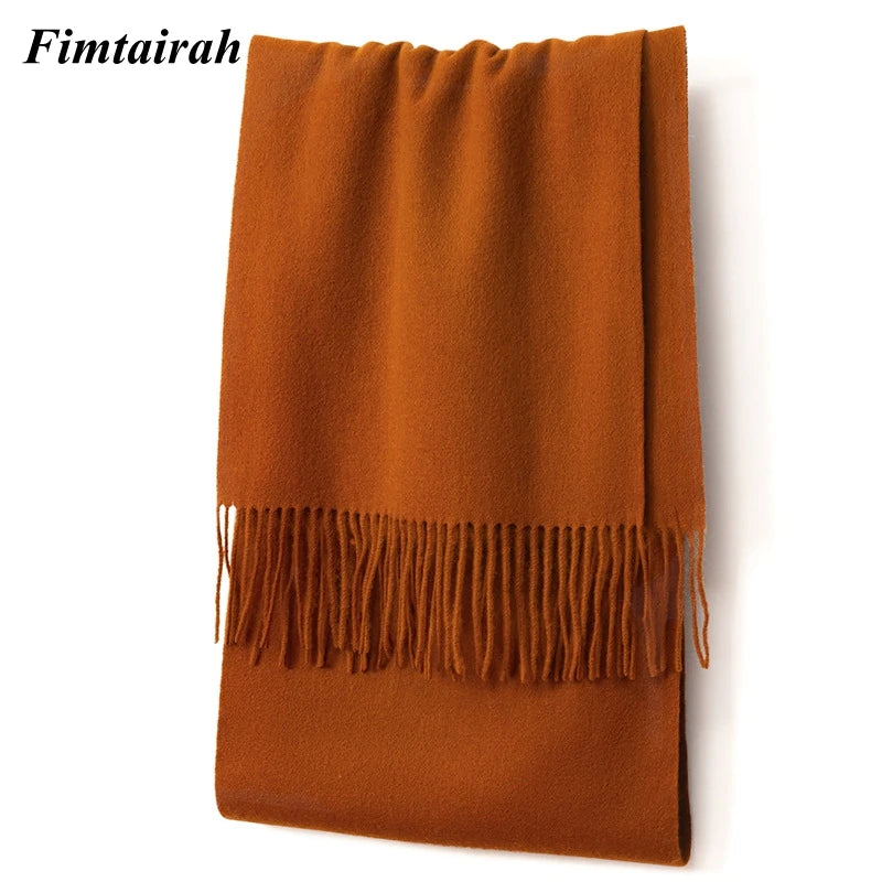 100% Wool Scarf Women' Autumn Winter /  Scarf Men's   Warm  Shawl New