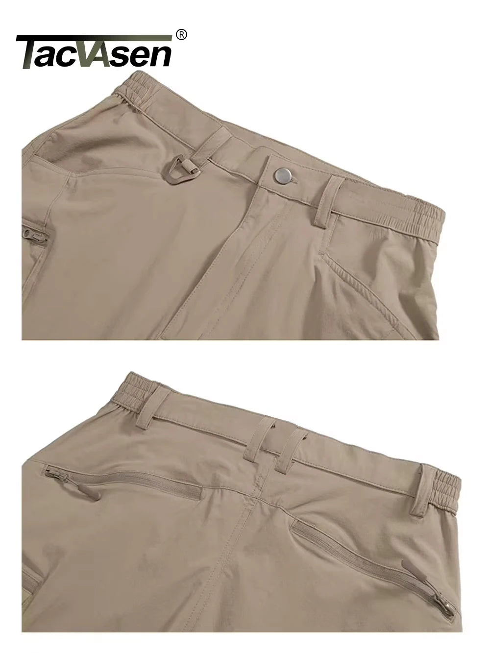 Summer Lightweight Trousers Men's Fishing Pants Outdoor Hiking Nylon Quick Dry Pockets Cargo Pants Casual Work Trousers