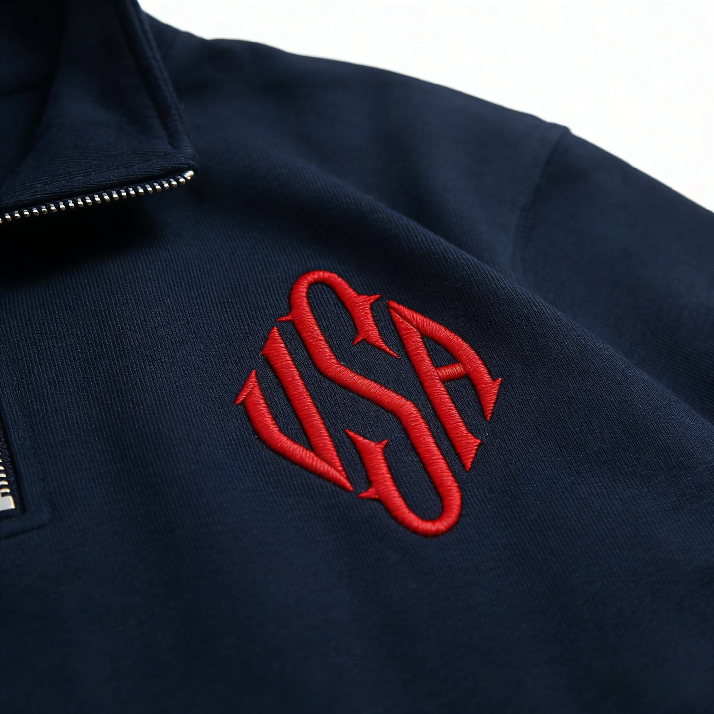 Y2K Oversized Vintage Jacket New Arrival USA Embroidery Quarter Zip Casual Sweatshirt Fashion Unisex Clothing Hip Hop Streetwear
