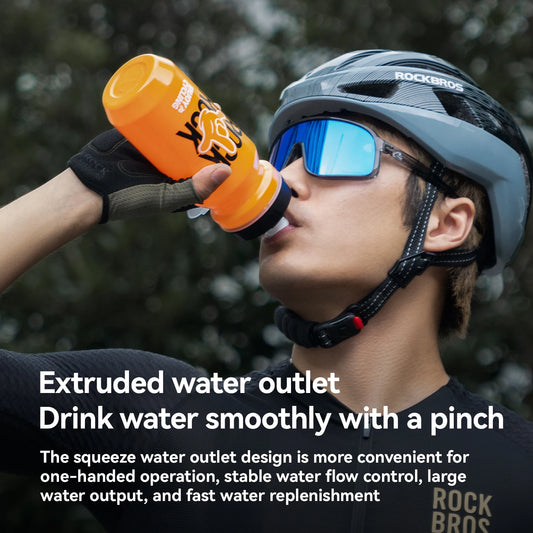 Water Bottle 600/750ml Large-Capacity PP5 Lightweight Cycling Sports Drink Kettle Leak-proof Squeeze Water Bottle