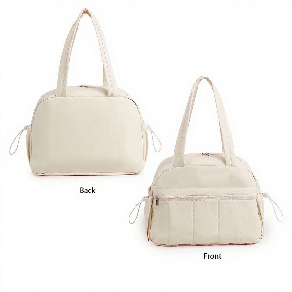 Quilted Puffer Gym Bag with Wet Pocket Carry on Bag Large Weekender Overnight Bag Gym Tote Bag Shoulder Bag for Women Travel
