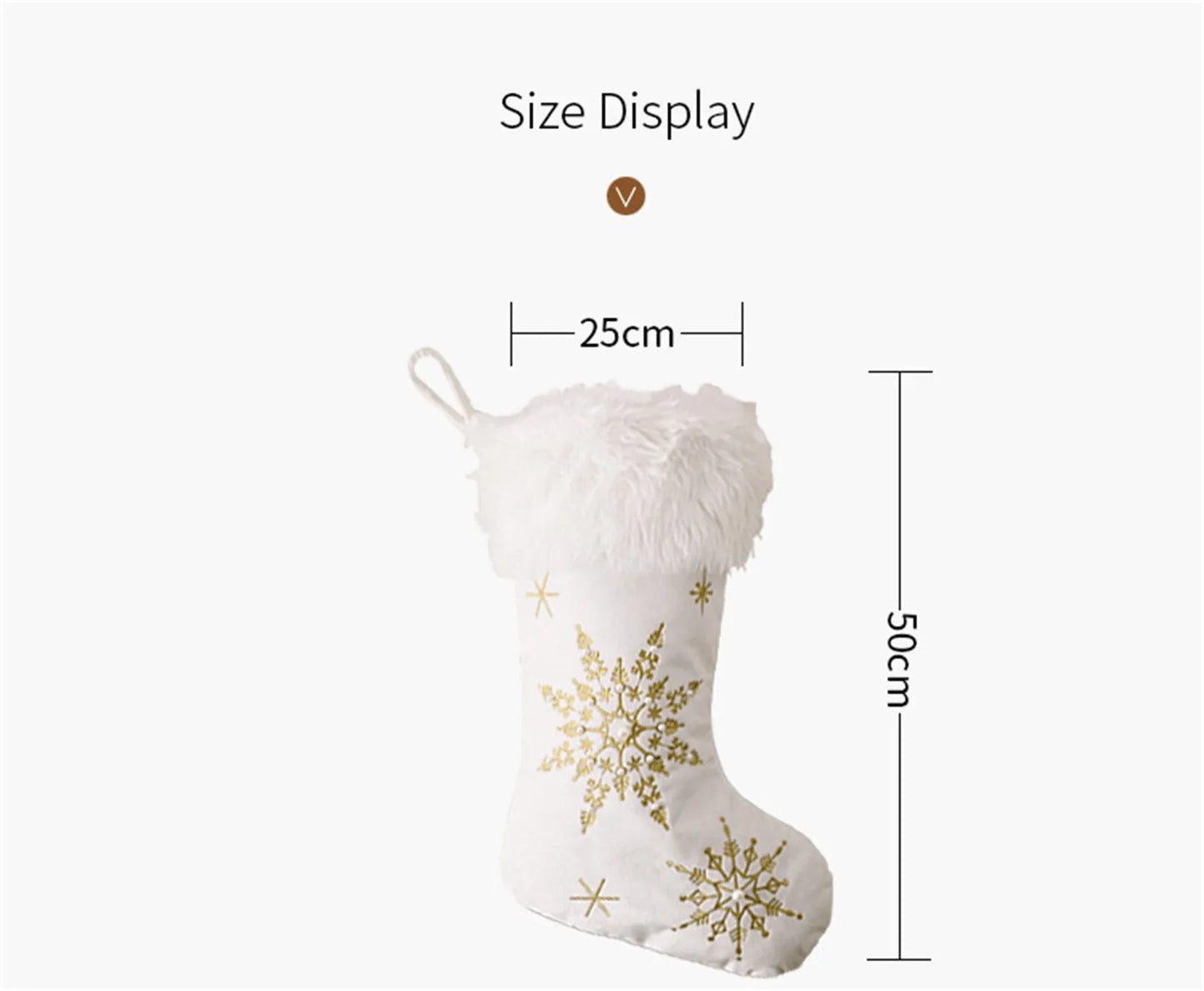 Christmas Stocking Multiple Styles Snowflake Tree Ornament Festive Holiday Christmas Home Decor Collectible Gift Hanging