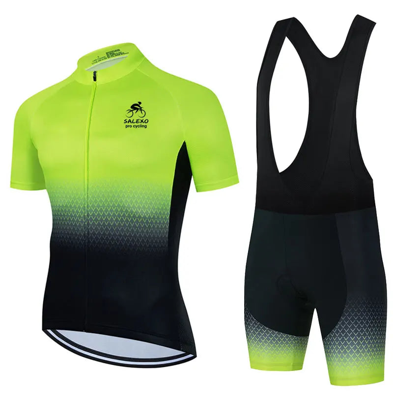 2026 Summer Men Short Sleeve Cycling Jersey Set Breathable MTB Bike Cycling Clothing Bike Uniform