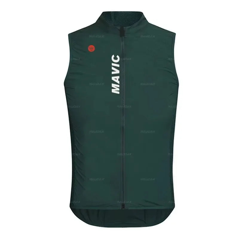 Rx MAVIC Team Summer Bicycle Vest Road Bike Windproof Sleeveless Cycling Vest Mountain Bike Lightweight Bike Sleeveless Gilet