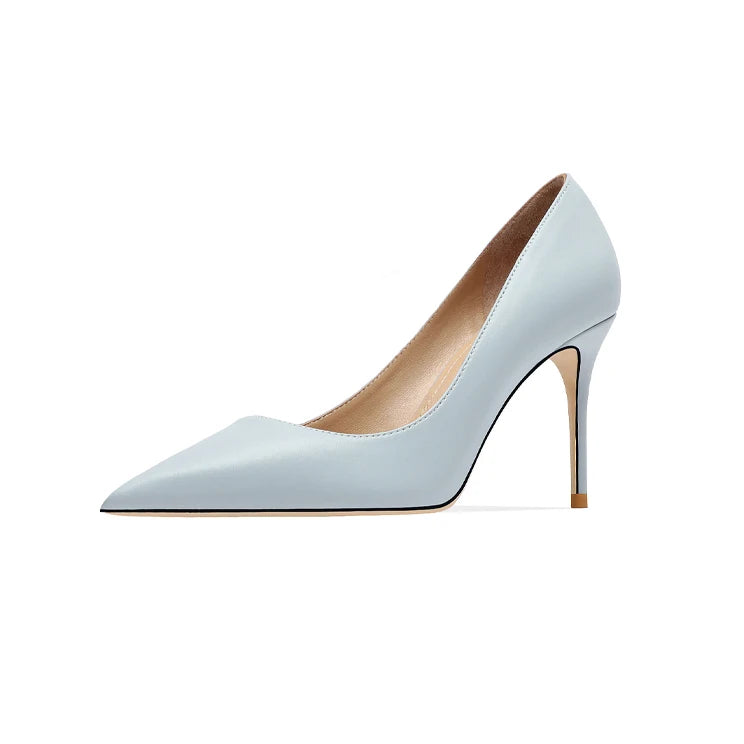 Heels for women luxury Matte Black women's High Heels shoes Dress Pumps Sexy Party Pointed Toe Stilettos Prom Ladies shoes Women