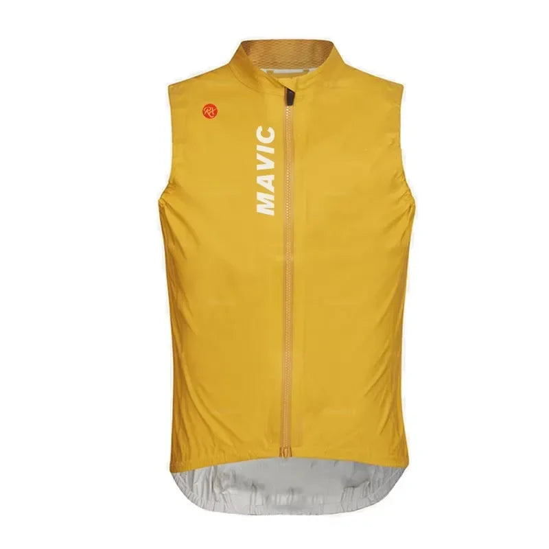 Rx MAVIC Team Summer Bicycle Vest Road Bike Windproof Sleeveless Cycling Vest Mountain Bike Lightweight Bike Sleeveless Gilet