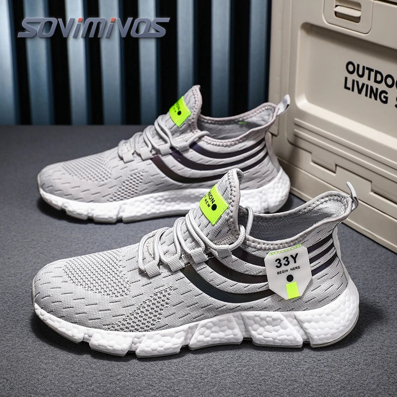 Men's Mesh Breathable Casual Shoes Non-Slip Stable Shock Absorption Lightweight Sneakers Couple Basket Home 2026