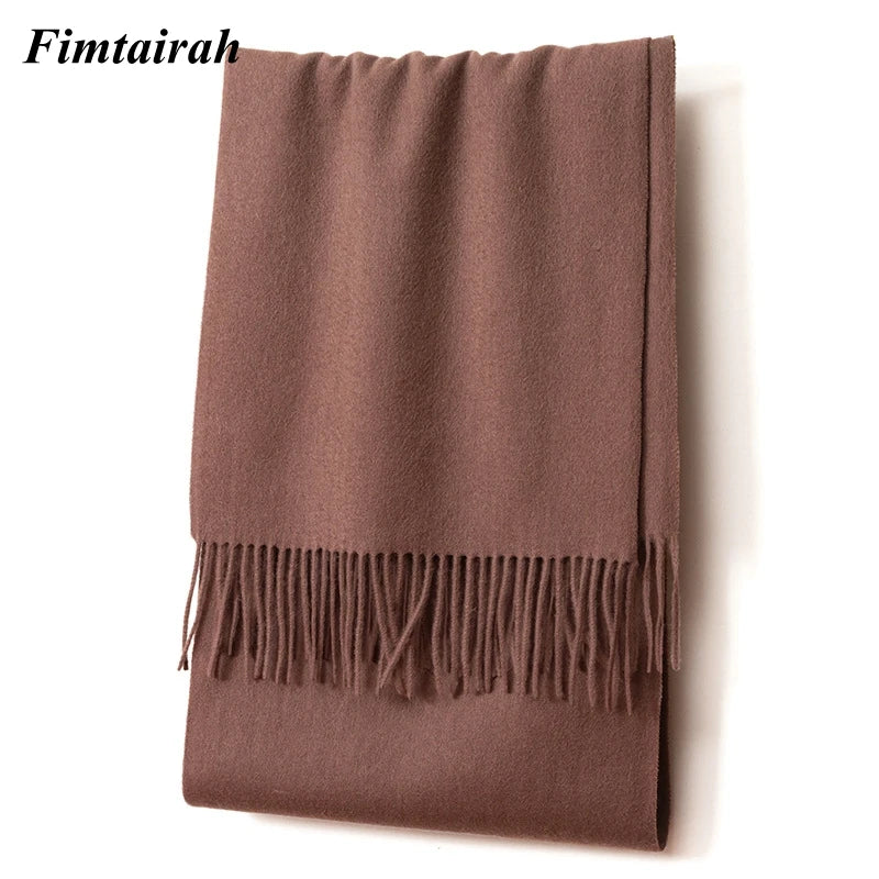 100% Wool Scarf Women' Autumn Winter /  Scarf Men's   Warm  Shawl New
