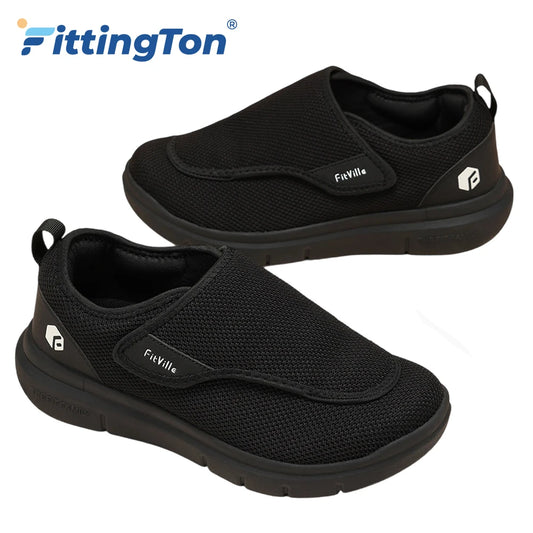 Men'S Diabetic Shoes Extra Wide 2E For Elder Orthopedics Feet Swollen Adjustable Walking Shoe Elderly Foot Pain Relief