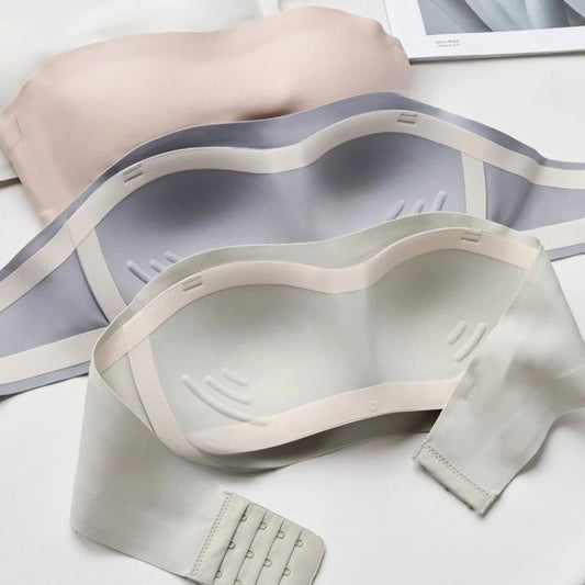 GLEC women's invisible strapless bra suspended, strapless, non slip, and seamless gathering new women's beauteful  body bra