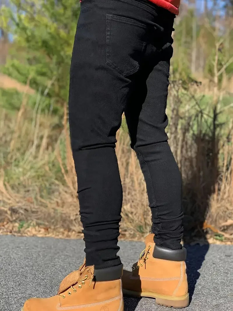 Slim-fit Men'S Washed Jeans