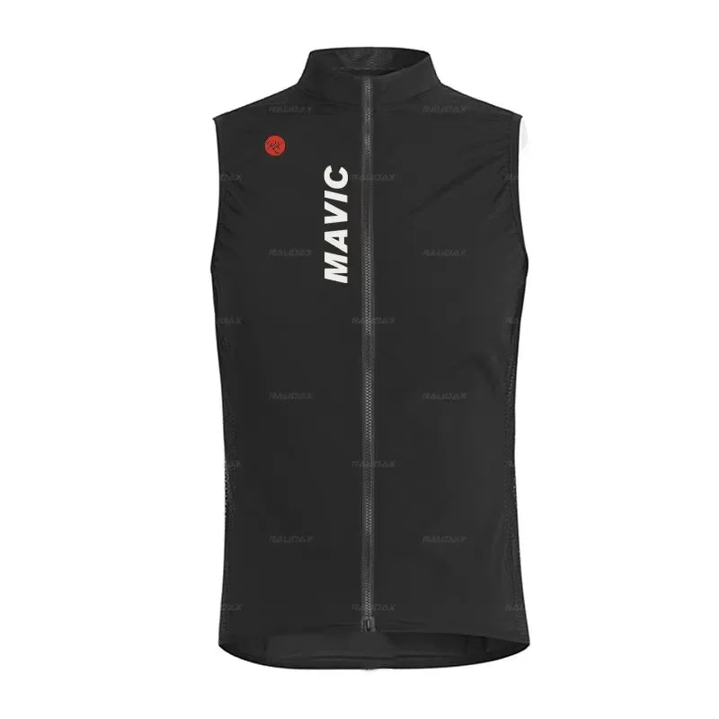 Rx MAVIC Team Summer Bicycle Vest Road Bike Windproof Sleeveless Cycling Vest Mountain Bike Lightweight Bike Sleeveless Gilet