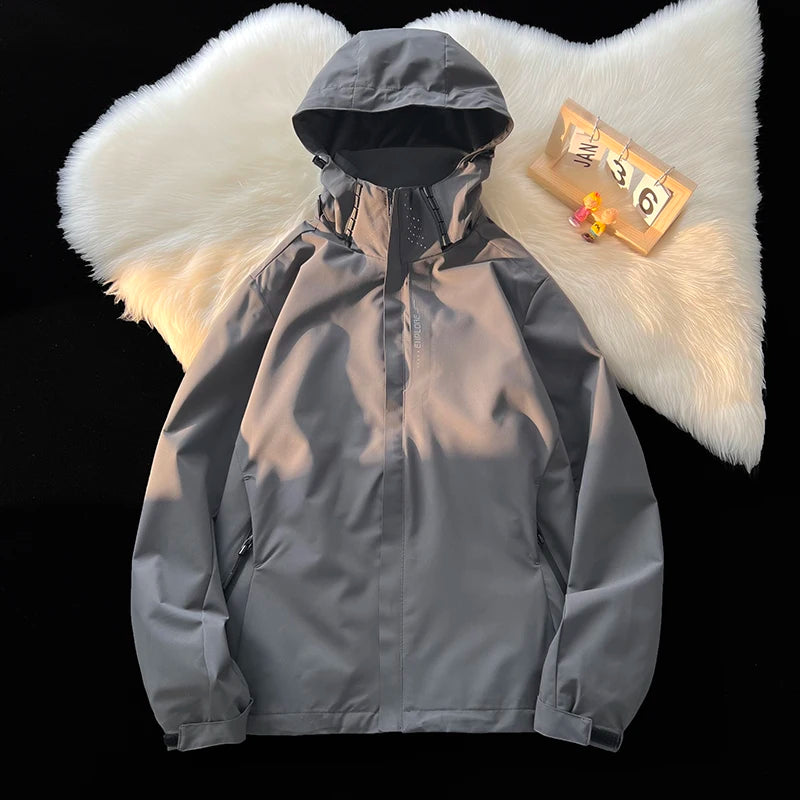 American Sle Breathable Double Layer Men's Summer Outdoor UV Protection Jaet Lightweight Spring Autumn Coat Outerwear
