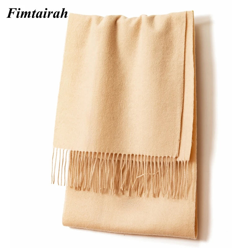 100% Wool Scarf Women' Autumn Winter /  Scarf Men's   Warm  Shawl New