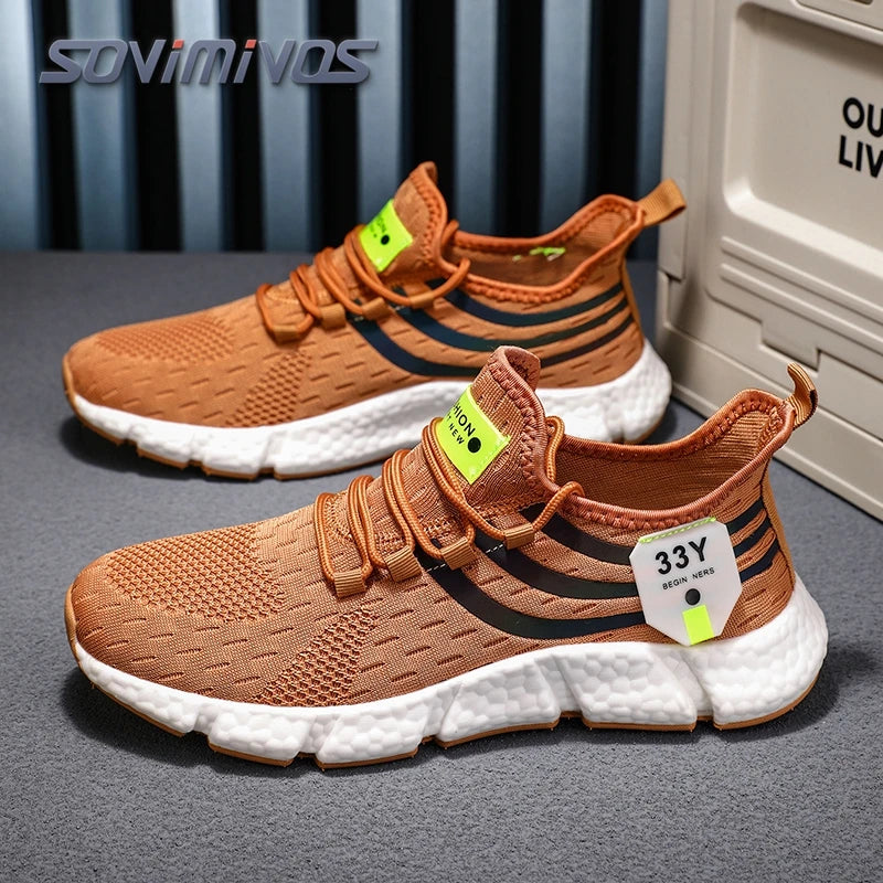 Men's Mesh Breathable Casual Shoes Non-Slip Stable Shock Absorption Lightweight Sneakers Couple Basket Home 2026