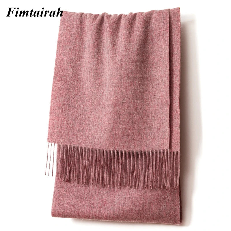 100% Wool Scarf Women' Autumn Winter /  Scarf Men's   Warm  Shawl New