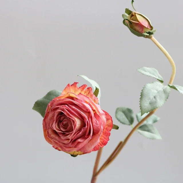 1PC Silk Rose Artificial Flowers Bouquet For Home Room Decor Fake Flowers Table Garden Wedding Decoration Valentine's Day Gi