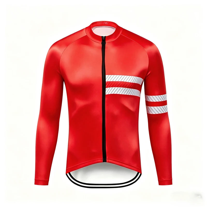 2027 New Team Breathable Men's Long Sleeve Cycling Jersey Set Spring and Fall Mountain Bicycle Clothes Wear
