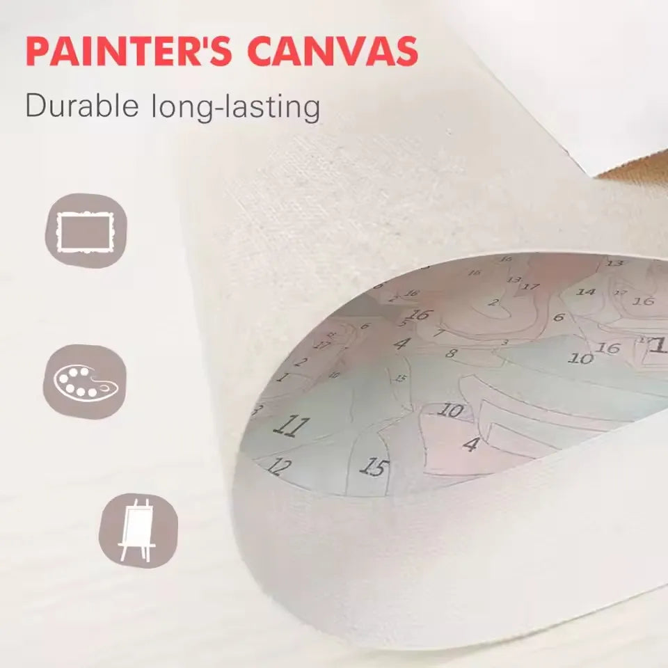 Flower Paint By Numbers For Adult Diy Art Landscape Craft Kit HandPainted On Canvas Home Decor Picture  Valentines Gift