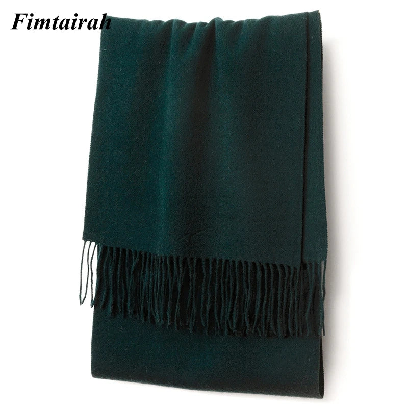 100% Wool Scarf Women' Autumn Winter /  Scarf Men's   Warm  Shawl New