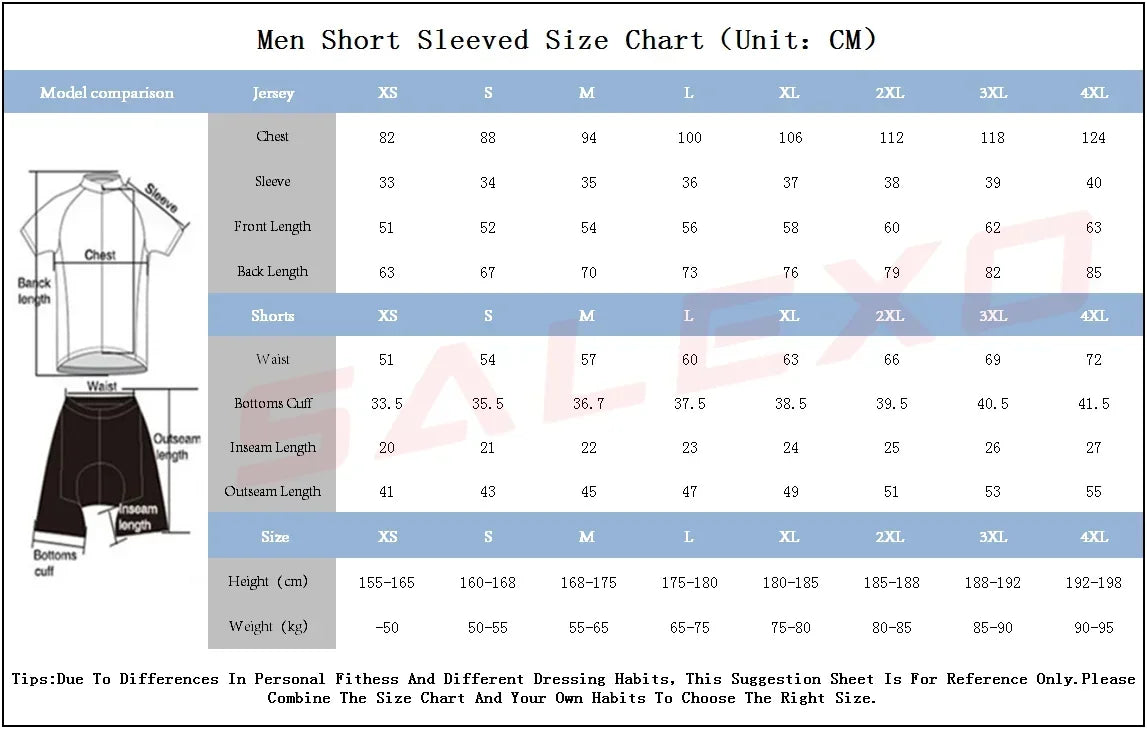 Cycling Clothing Summer Man Short Sleeve Cycling Jersey quick-dry Uniform Road Jacket T-shirt Bicycle Jersey Sports Tops