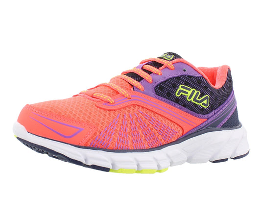 Fila Memory Electro Volt 2 Running Womens Shoes Size 7, Color: Orange/Purple/Grey