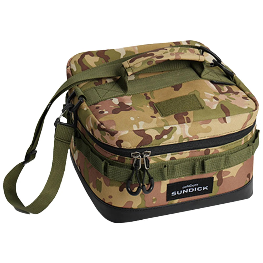 Large Picnic Ice Bag 900D Cloth Camping Travel Organizer Waterproof Large Insulated Picnic Lunch Bag Box for Camping Hiking Trip
