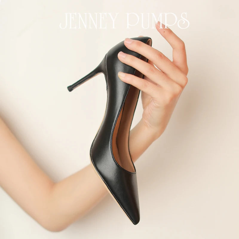 Heels for women luxury Matte Black women's High Heels shoes Dress Pumps Sexy Party Pointed Toe Stilettos Prom Ladies shoes Women