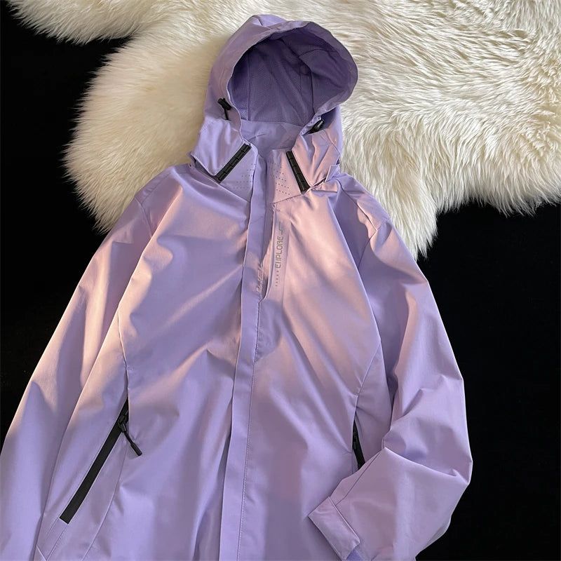 American Sle Breathable Double Layer Men's Summer Outdoor UV Protection Jaet Lightweight Spring Autumn Coat Outerwear