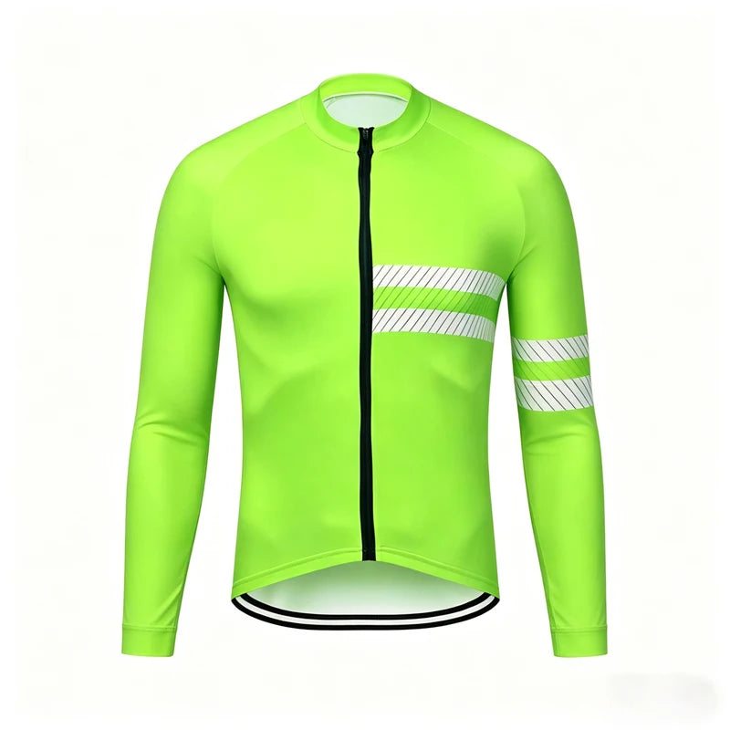 2027 New Team Breathable Men's Long Sleeve Cycling Jersey Set Spring and Fall Mountain Bicycle Clothes Wear