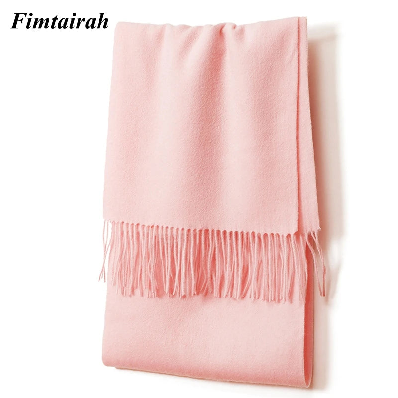 100% Wool Scarf Women' Autumn Winter /  Scarf Men's   Warm  Shawl New