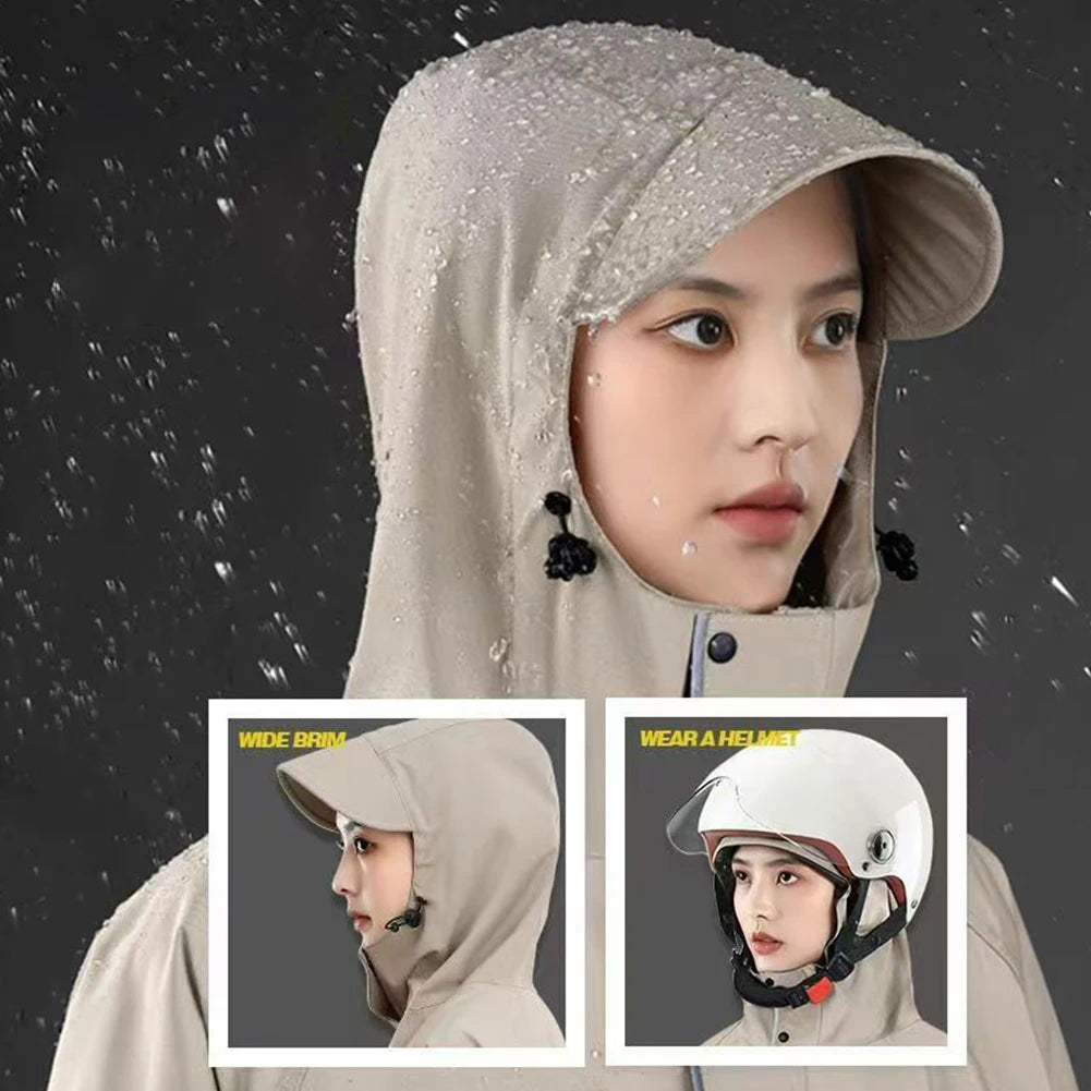 Adult Motorcycle Raincoat Thickened Electric Car Rain Coat Lightweight Special Long Raincoat for Raining Outdoor Activities Tool