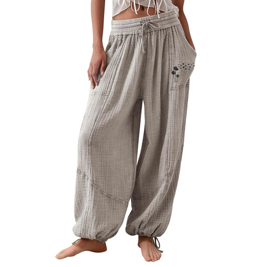 2024 New Fashion Sport Pants Women's Fitness Trousers Summer Thin Loose Quick-Drying Stretchy sweatpants Running Training Pants