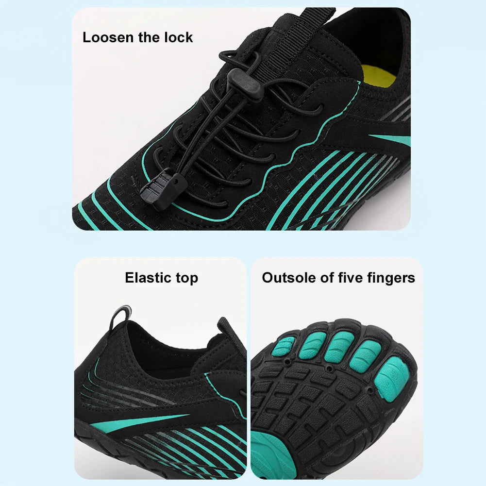 Water Shoes Ergonomic Wading Shoes Non-slip Comfortable Swimming Shoes Breathable Gym Fitness Shoes Quick Drying for Men Women