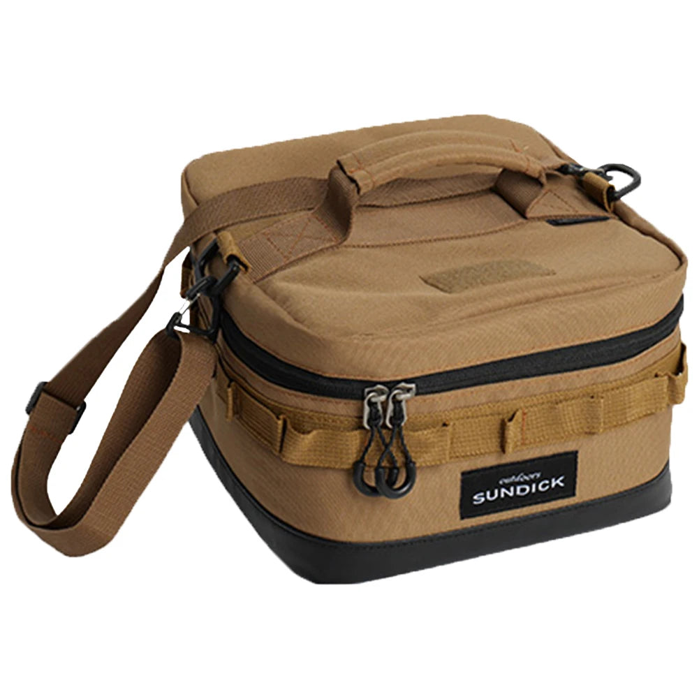 Large Picnic Ice Bag 900D Cloth Camping Travel Organizer Waterproof Large Insulated Picnic Lunch Bag Box for Camping Hiking Trip