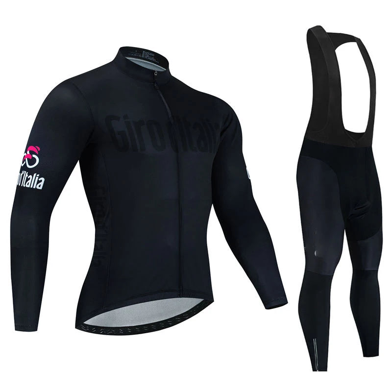 New Spring and Autumn Team Cycling Jersey Set Men Long Sleeve Bicycle Clothing MTB Bike Uniform