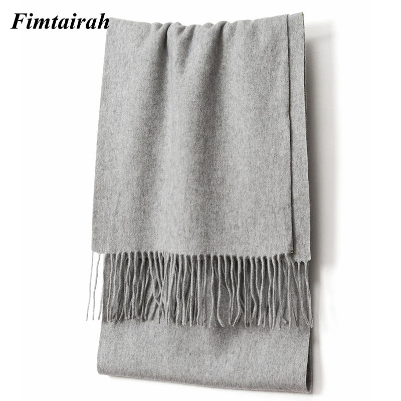 100% Wool Scarf Women' Autumn Winter /  Scarf Men's   Warm  Shawl New