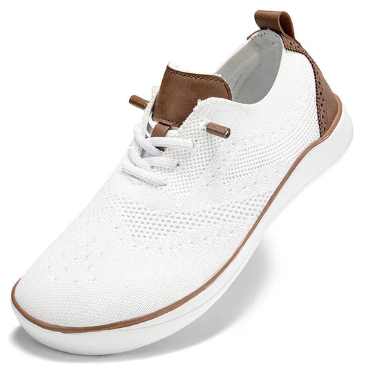 Men Knit Walking Shoes Minimalist Wide Toe Box Shoes Sneakers Barefoot Sneakers for Indoor Outdoor