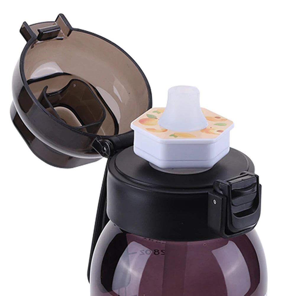 1000ML Fragrance Smelling Water Bottle Portable Air Water Up Bottle Scent Straw Water Cup with Flavor Pod for Outdoor Sports