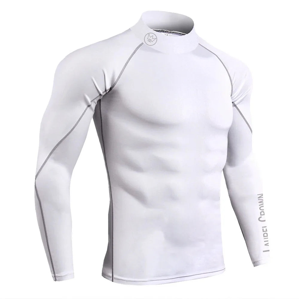 Fitness T-shirt Men Long Sleeve Training Shirts Running Compression Skinny Tops Muscle Workout Clothing12