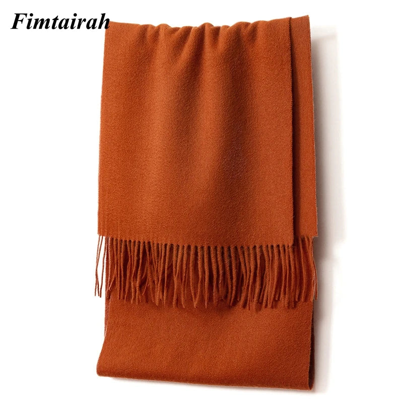 100% Wool Scarf Women' Autumn Winter /  Scarf Men's   Warm  Shawl New