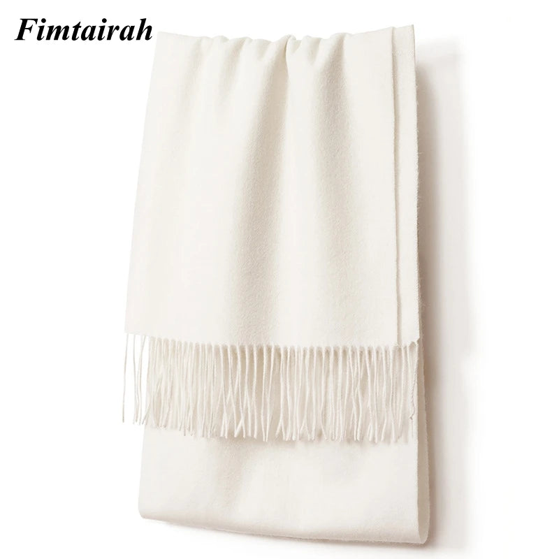 100% Wool Scarf Women' Autumn Winter /  Scarf Men's   Warm  Shawl New